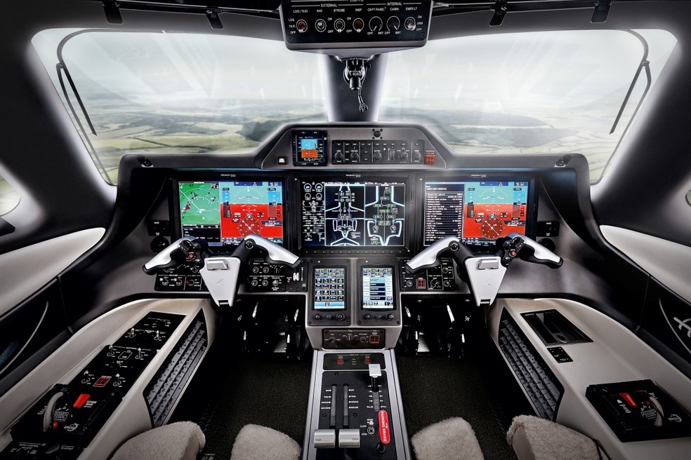 Phenom 300EV da Embraer. — Foto: Divulgação/Embraer
