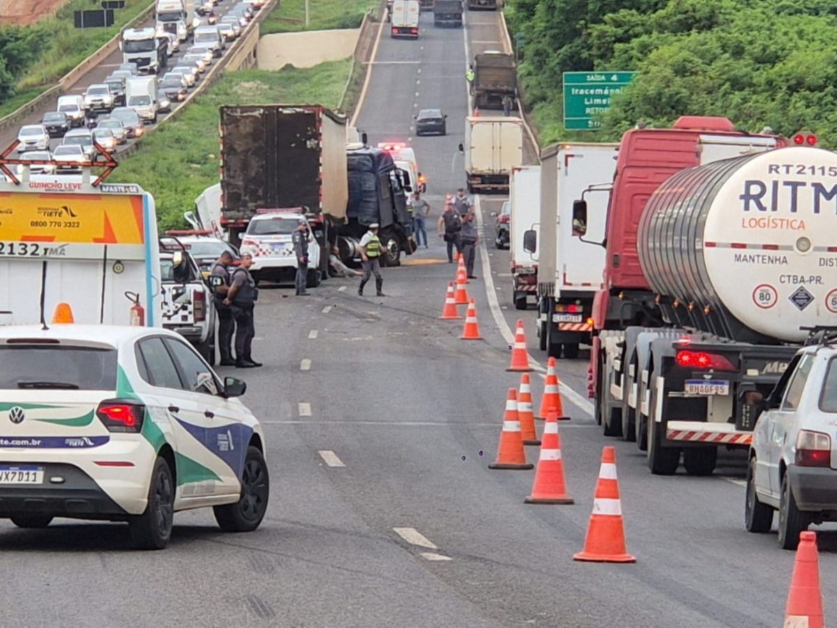 Funcionário de concessionária morre e outras 8 pessoas ficam feridas em acidente com carreta em Piracicaba