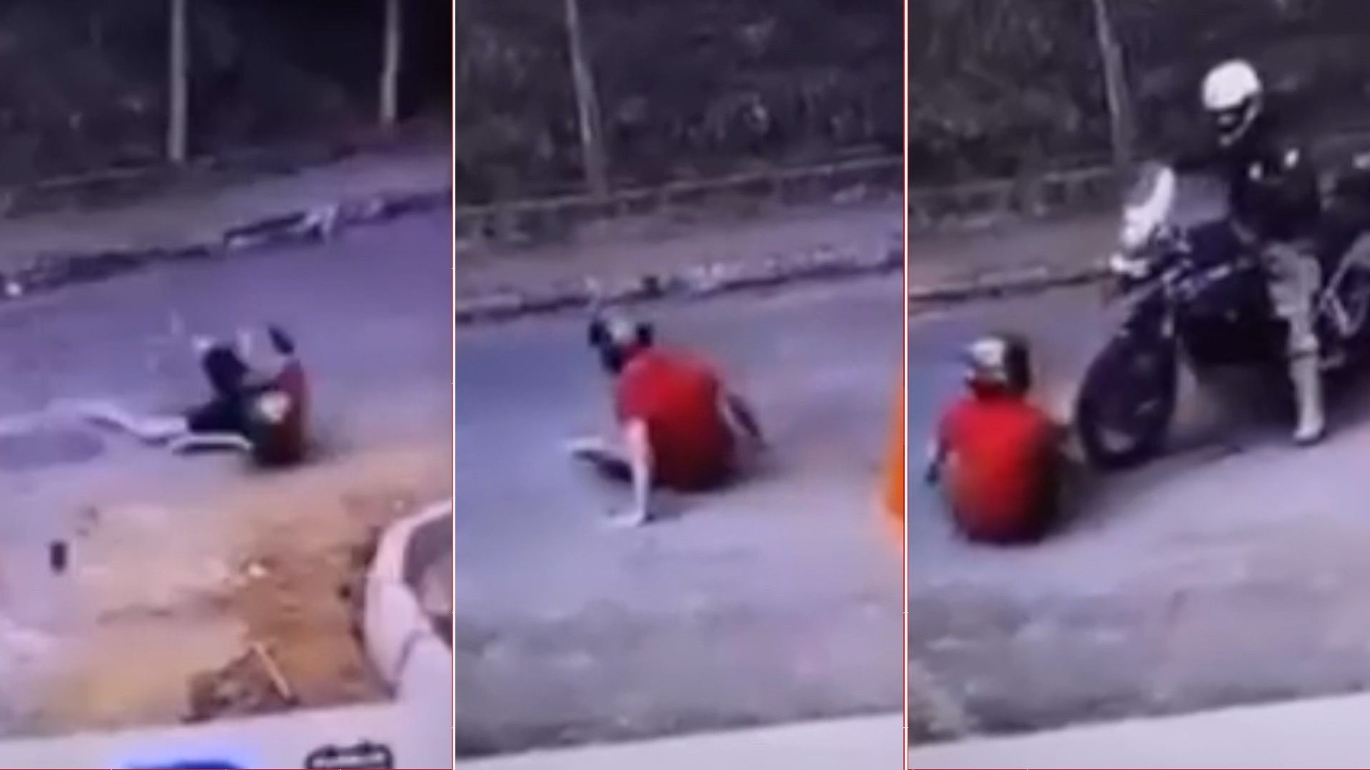 VÍDEO: motociclista sem habilitação foge da PRF, sofre acidente e acaba preso em Viana