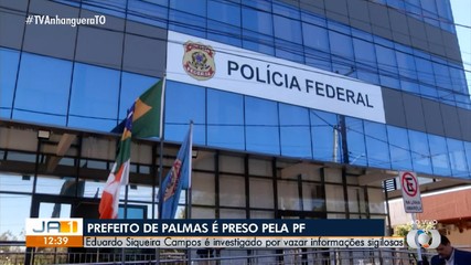 Eduardo Siqueira Campos chega à sede da Polícia Federal