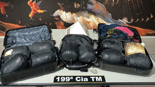 Passageiro vindo da Bahia é preso com malas cheias de drogas e arma na rodoviária de Uberlândia