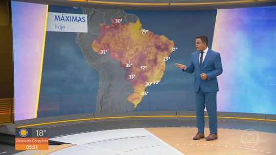 Onda de calor: Inmet emite alerta de perigo para altas temperaturas em 6 estados do Brasil - Programa: Hora 1 