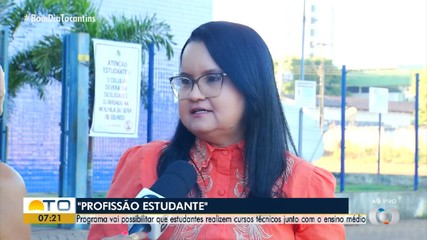 Programa Profissão Estudante integra o ensino médio com curso técnico no Tocantins