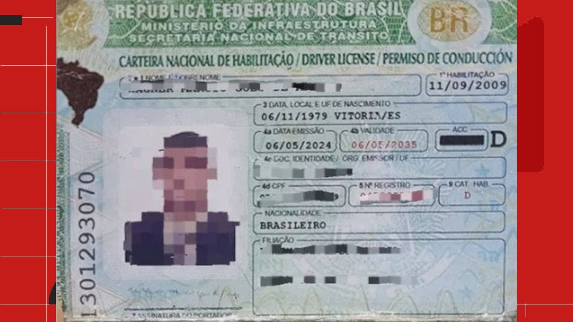 Motorista é preso ao apresentar CNH de cartolina durante fiscalização em Vitória