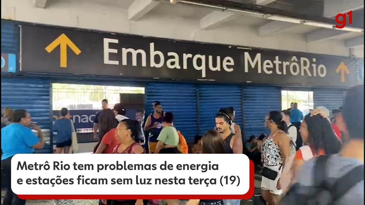 Metrô Rio tem tráfego irregular após problemas de energia na tarde ...