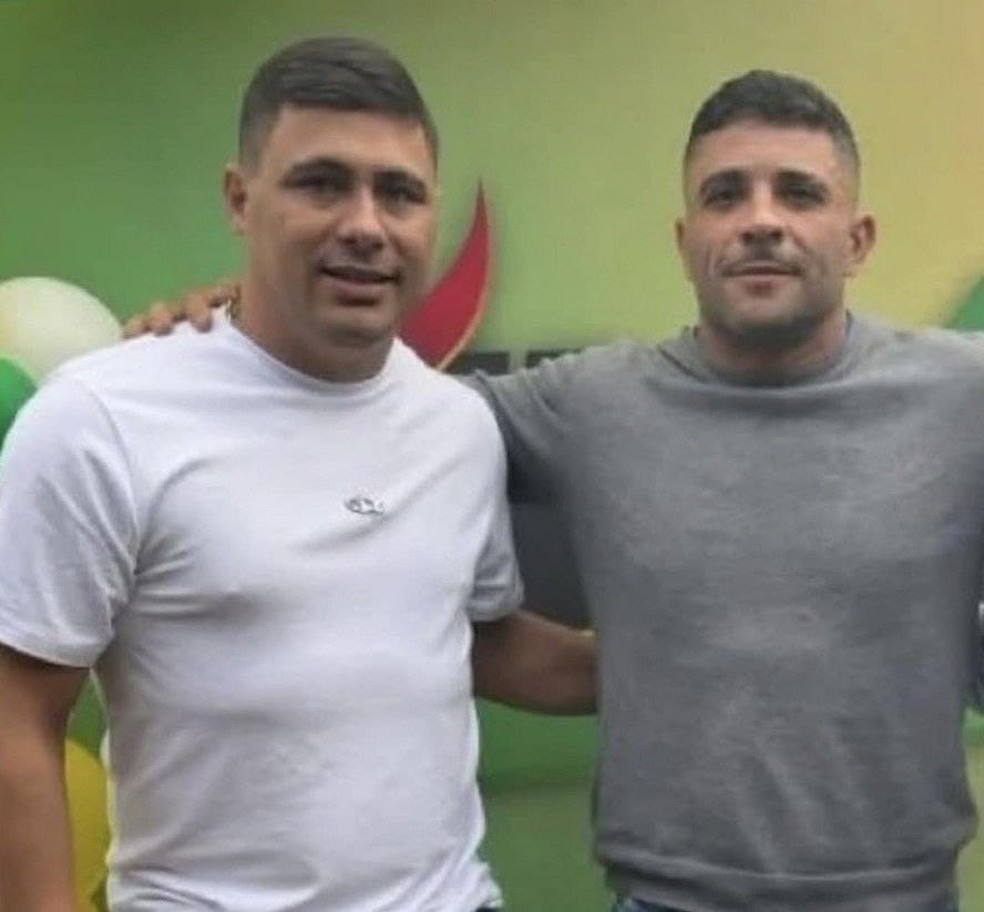 Bruno Rezende, ex-candidato a vereador em Japeri, e Bruno dos Santos, morreram em atentado a tiros na Baixada Fluminense — Foto: Reprodução