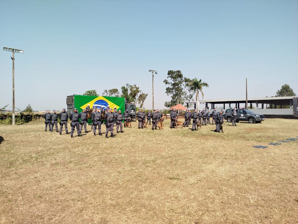 Canil do 8º Baep inaugura Centro de Treinamento de Cães Farejadores em Presidente Prudente (SP) — Foto: Dáblio Jordani/TV Fronteira