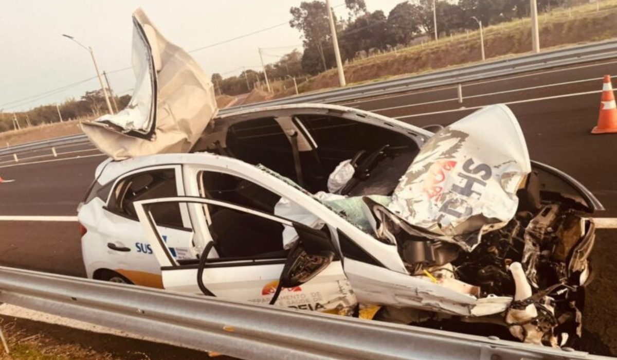 Motorista ferido após acidente com cavalo em Marília