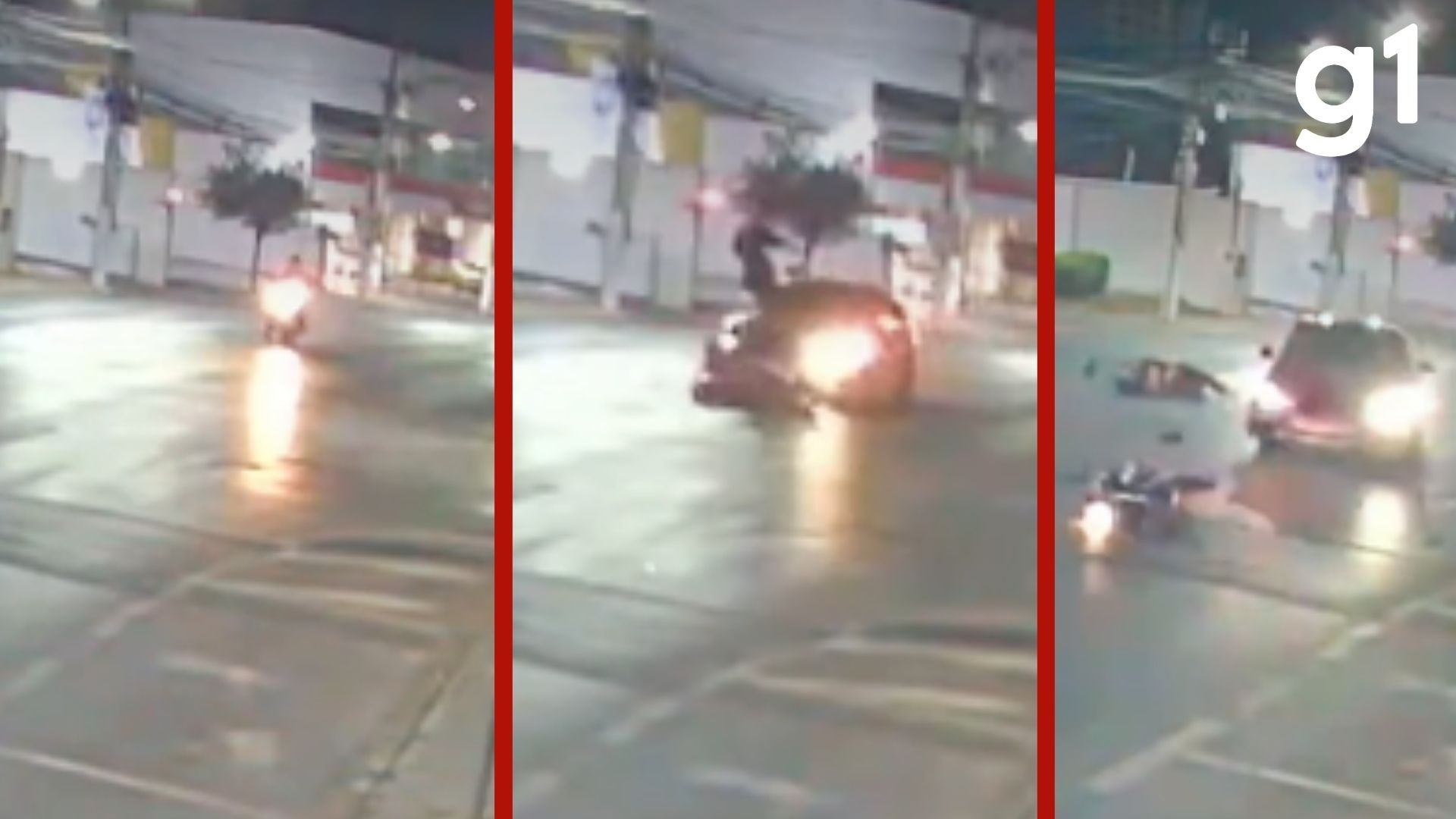 Vídeo mostra motorista de carro de luxo atropelando motociclista antes de morte de entregador em MT