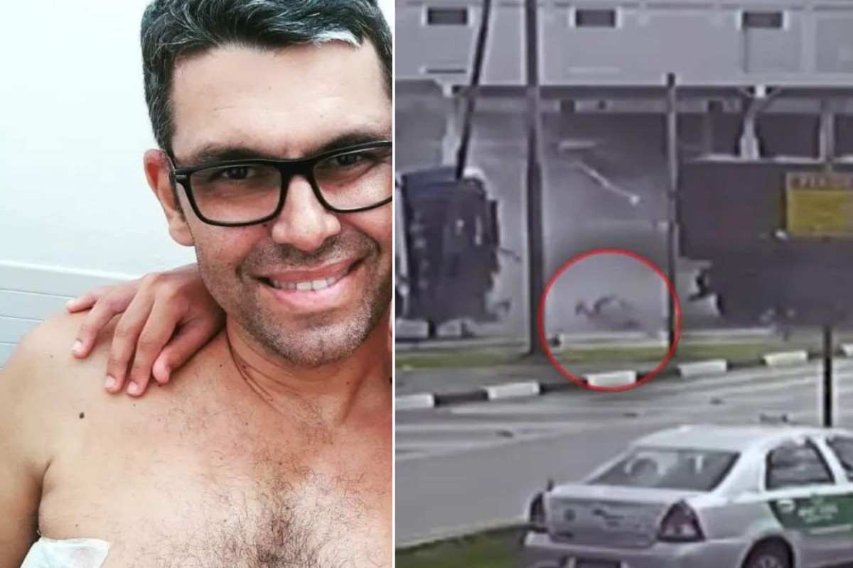 Motorista de ônibus arremessado ao ser atingido por caminhão recebe alta médica com festa: 'segunda chance'