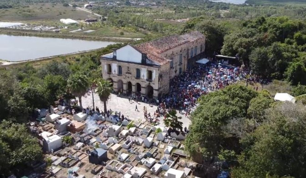 Santuário de Nossa Senhora da Guia, em Lucena, no Litoral Norte da Paraíba — Foto: Arquidiocese da Paraíba