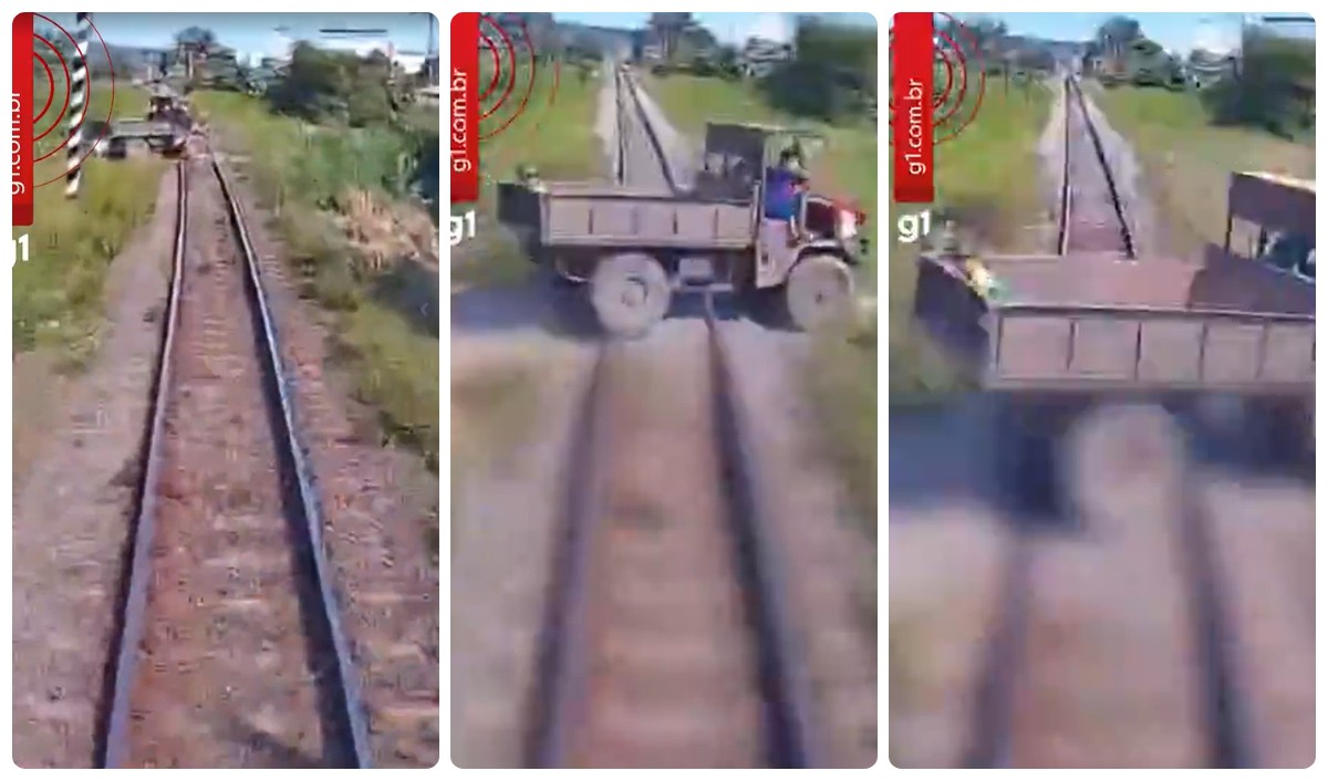 VÍDEO: Menino em caçamba é arremessado após trem atingir caminhonete no Vietnã