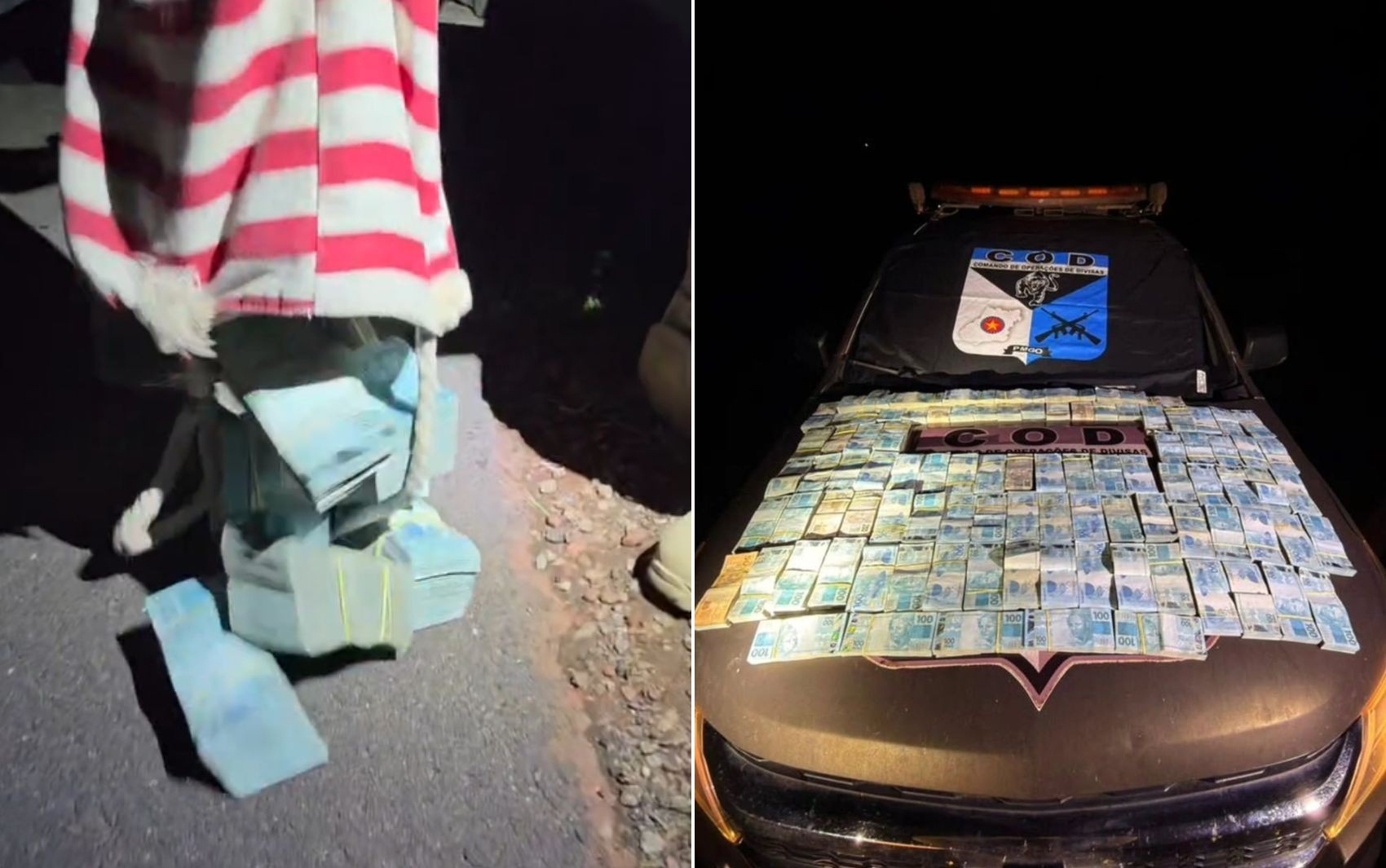 Motorista é flagrado com R$ 1 milhão em bolsas e valor é apreendido