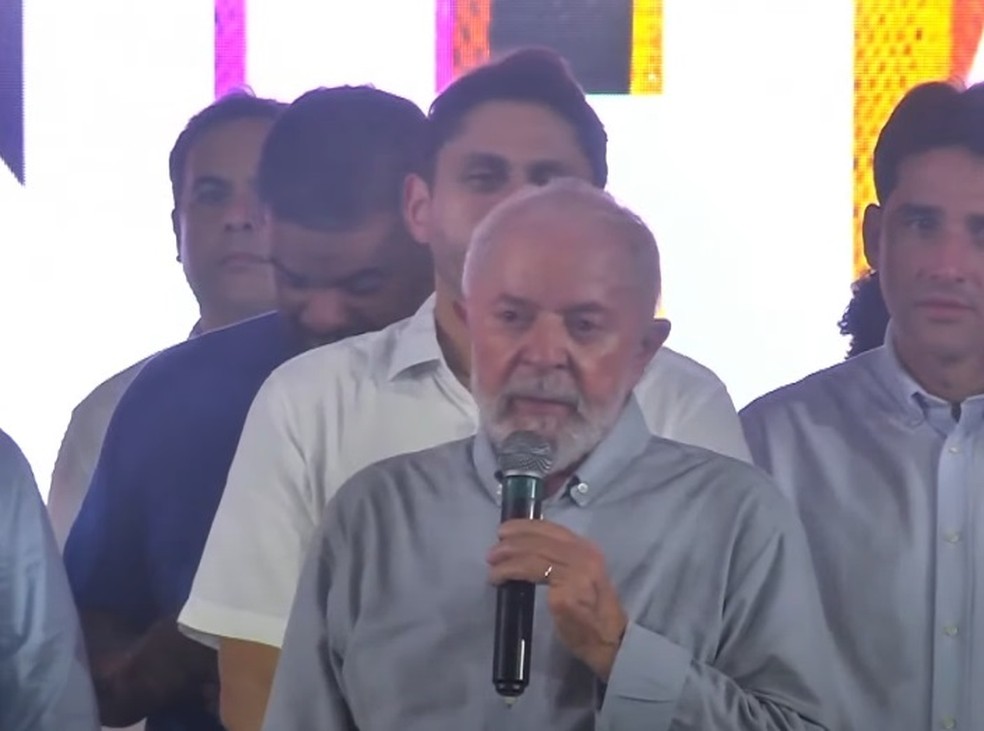 Presidente Luís Inácio Lula da Silva em visita a São Luís (MA) — Foto: Reprodução