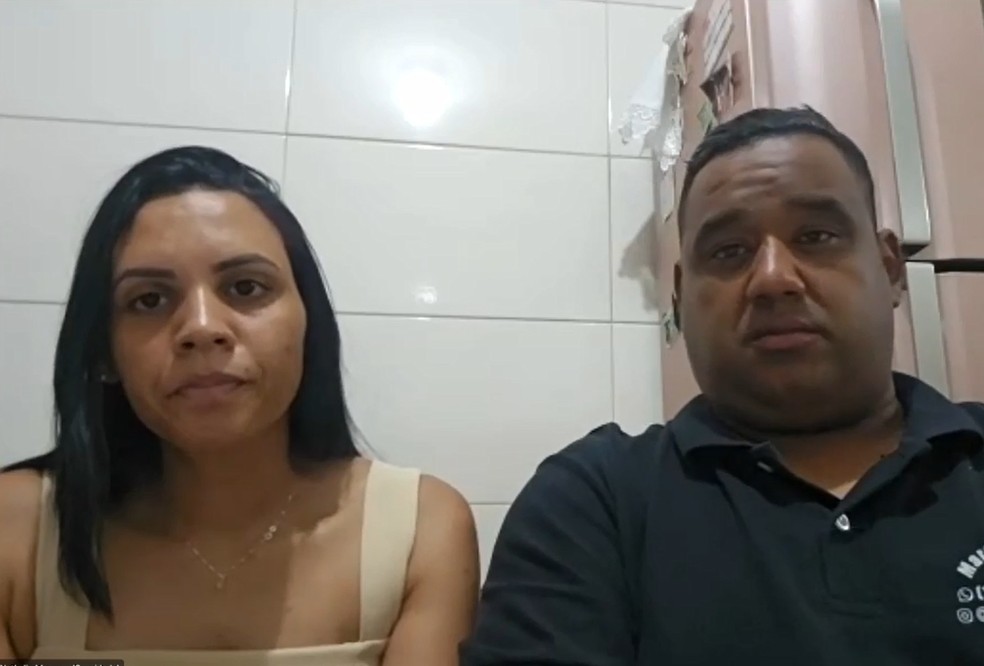 Mulher sequestrada com Marcelinho Carioca e o ex-marido — Foto: Reprodução/g1