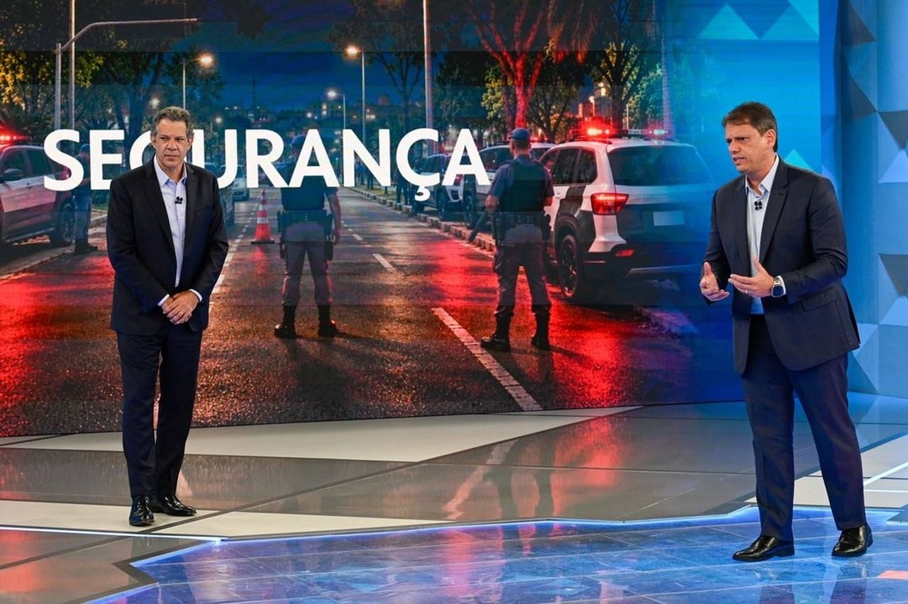 Tarcísio e Haddad participam de debate na Globo; VEJA COMO FOI