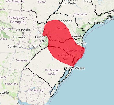 Região onde FAB faz buscas por aeronave desaparecida tinha aviso para fortes tempestades