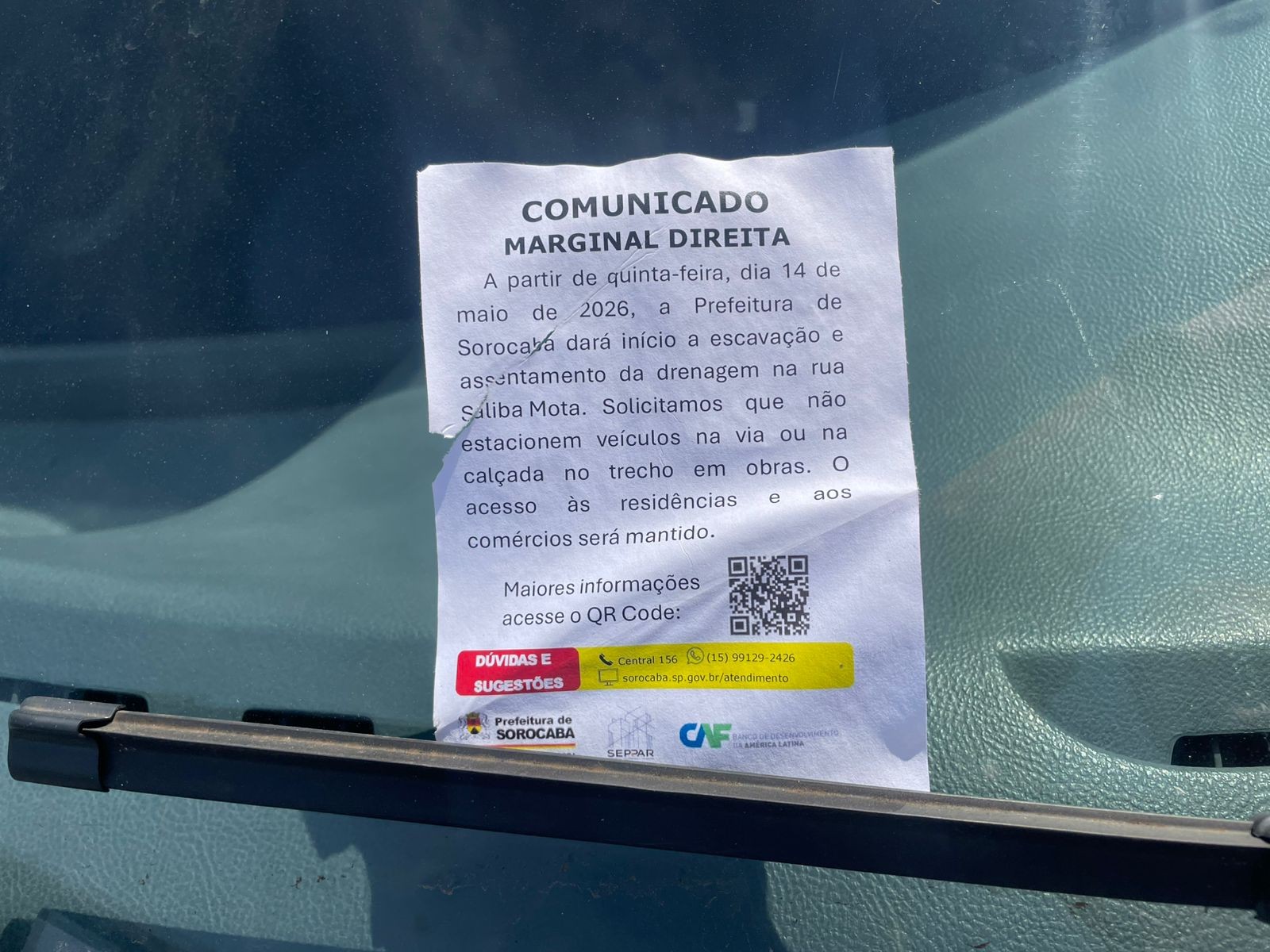 Com interdição de rua, obras da Marginal Direita começam nesta quinta-feira em Sorocaba