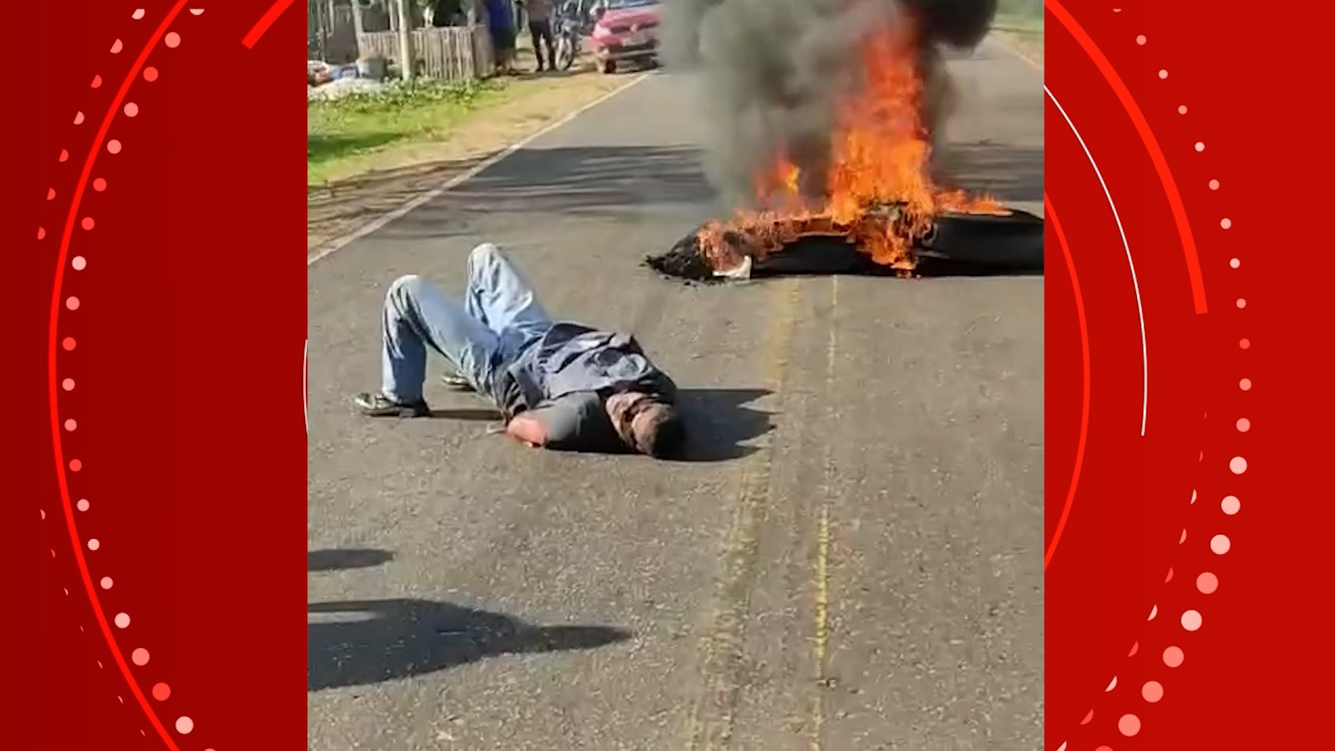 Policial é esfaqueado e amarrado por manifestantes durante protesto em Junco do Maranhão; VÍDEO