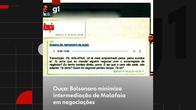 Bolsonaro minimiza intermediação de Malafaia em negociações