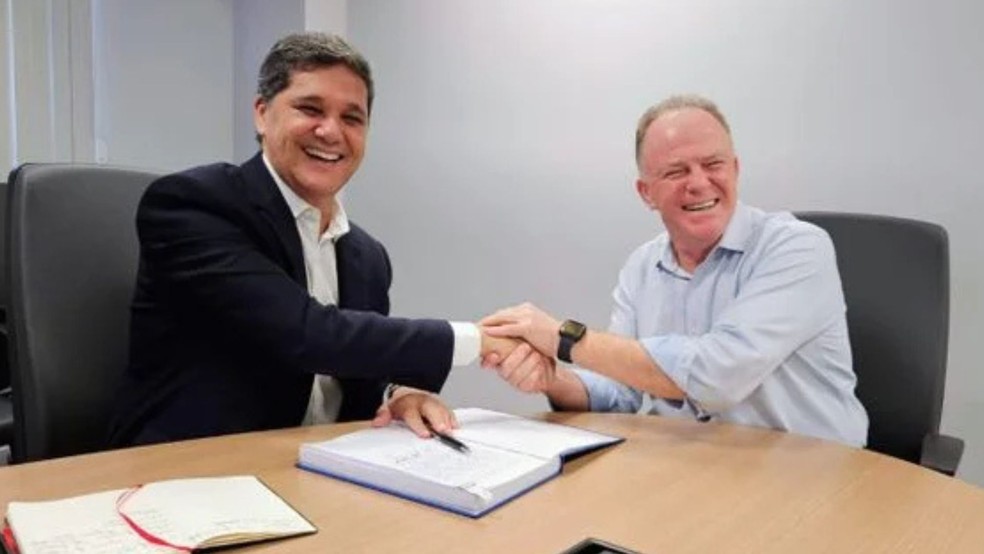 Eleições 2026: Renato Casagrande confirma apoio ao vice Ricardo Ferraço para disputar o governo do Espírito Santo — Foto: Divulgação/Governo do ES