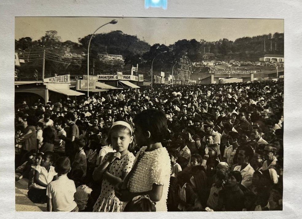 Festas do vinho levavam multidão a São Roque — Foto: Reprodução/Arquivo pessoal