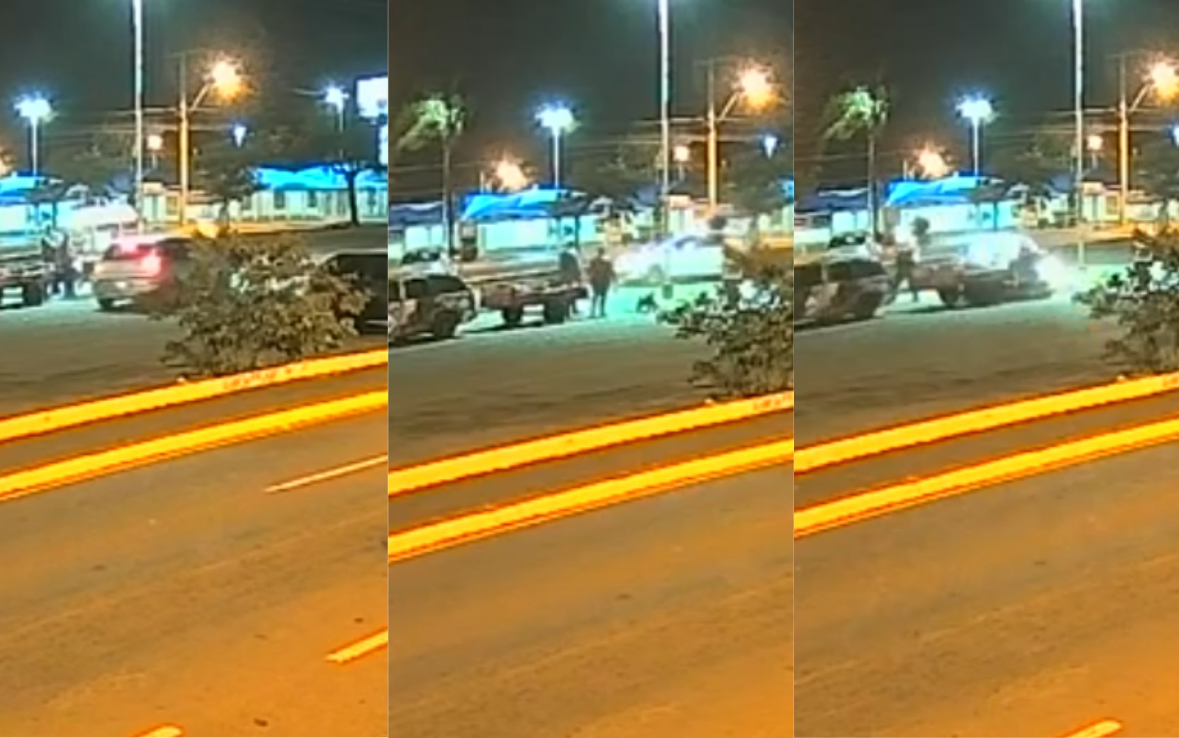 Dono de bar deu duas voltas para atropelar casal e destruir carrinho de churros em Franca, SP; VÍDEO