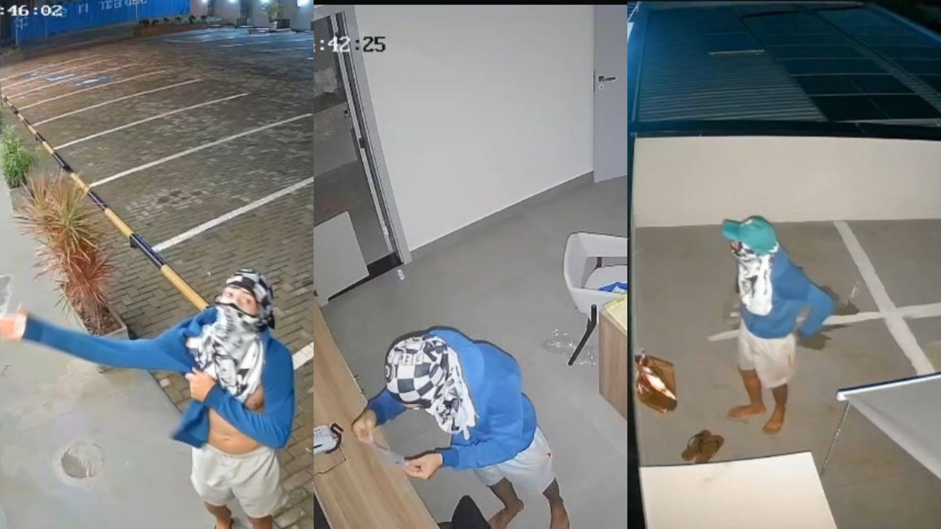 Homem invade ateliê pelo telhado e furta 10 notebooks, celulares e roupas em Boa Vista