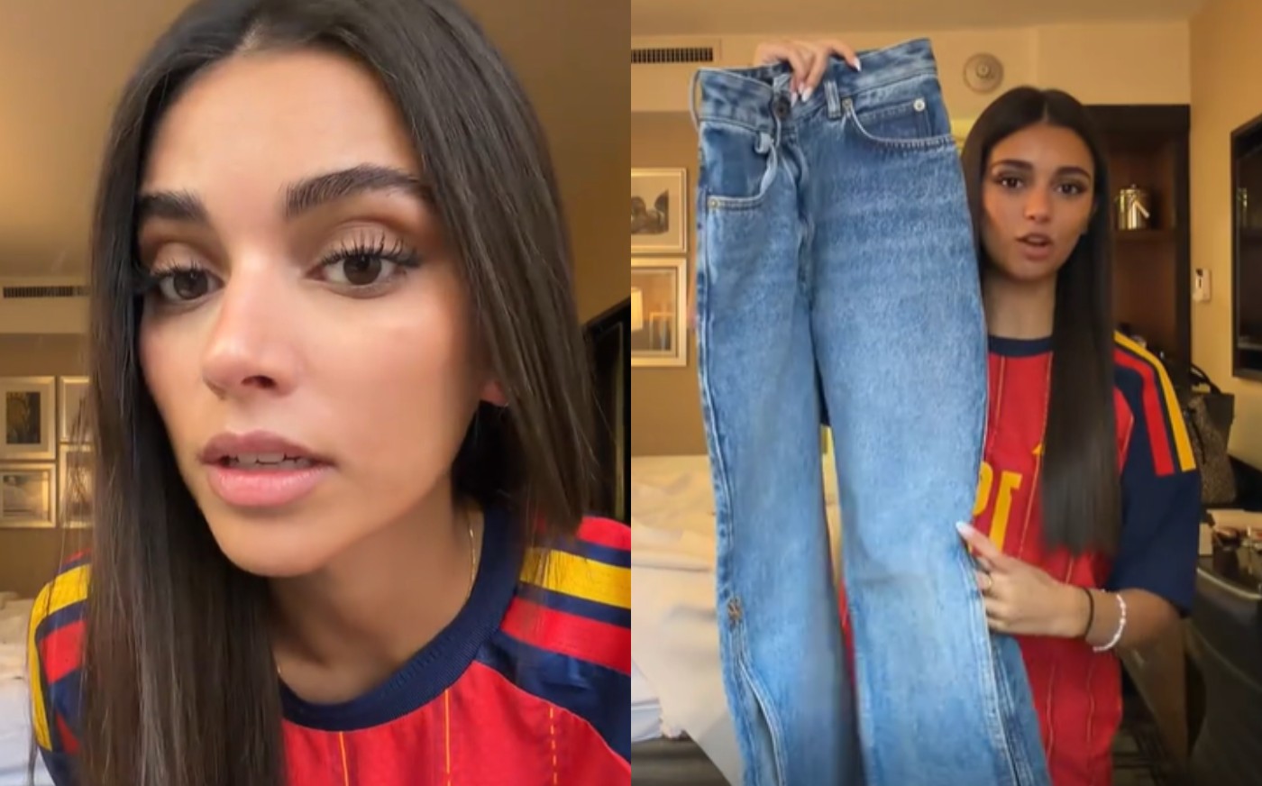 Namorada de Yamal, Inés García posta look da final da Copa e revela nervosismo: 'Dormi quatro horas'