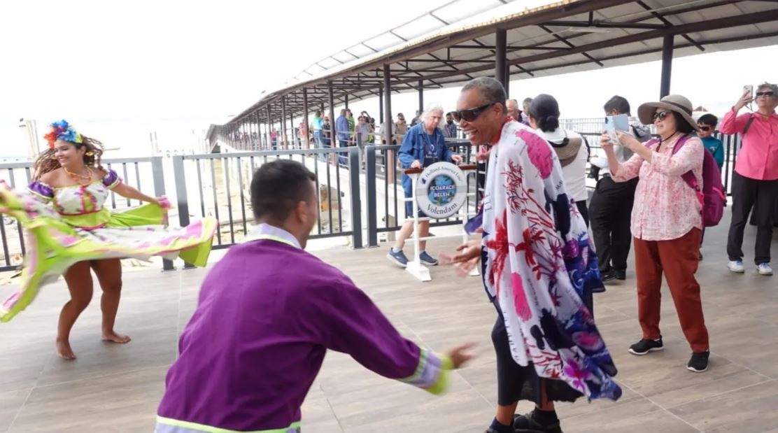 Segundo navio transatlântico de 2026 chega a Belém; VÍDEO 