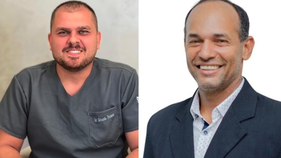 Dentista Eduardo Fonseca de Souza Lima, 32 anos, e Aldo Batista dos Santos, 54 anos. &mdash; Foto: Reprodu&ccedil;&atilde;o