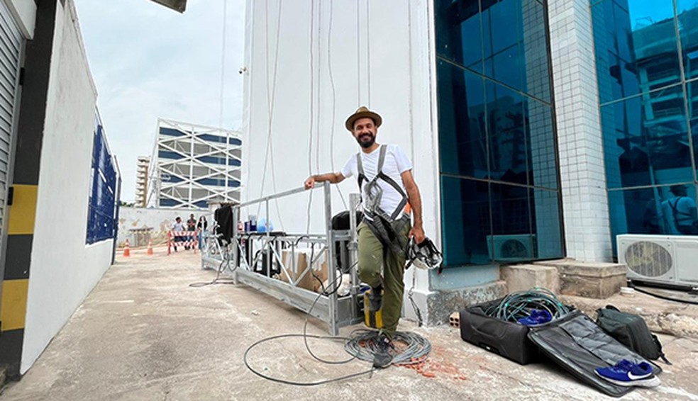 Eduardo Kobra em Rondônia — Foto: Ministério Público de Rondônia