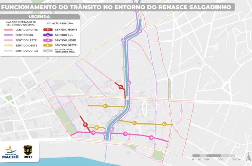 Trânsito no Riacho Salgadinho muda
a partir da terça-feira (7); veja como fica