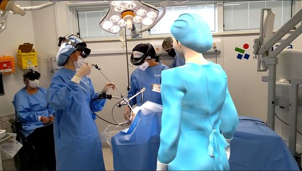 Magnata de transporte de simulação de cirurgia de pacientes