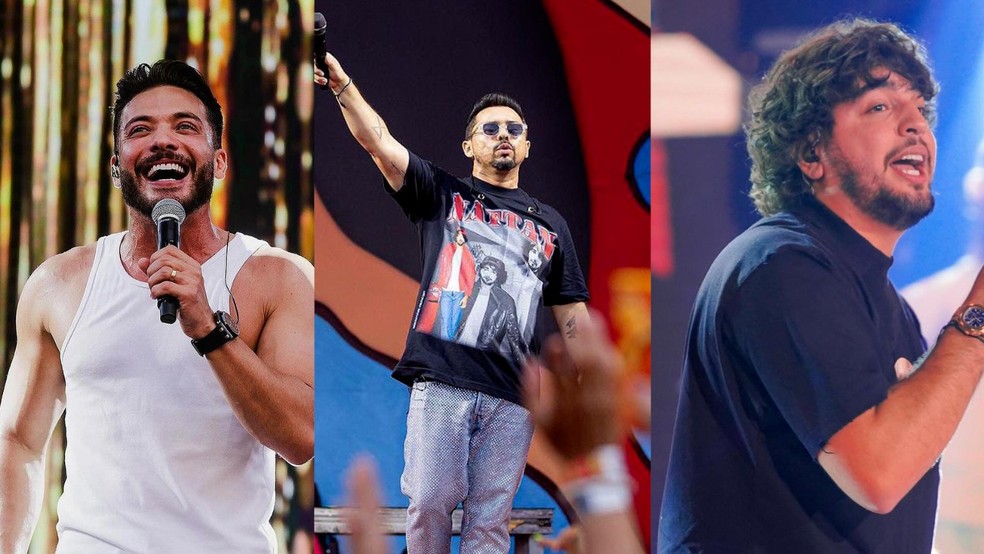 Artistas fora do São João de Caruaru. — Foto: Redes Sociais