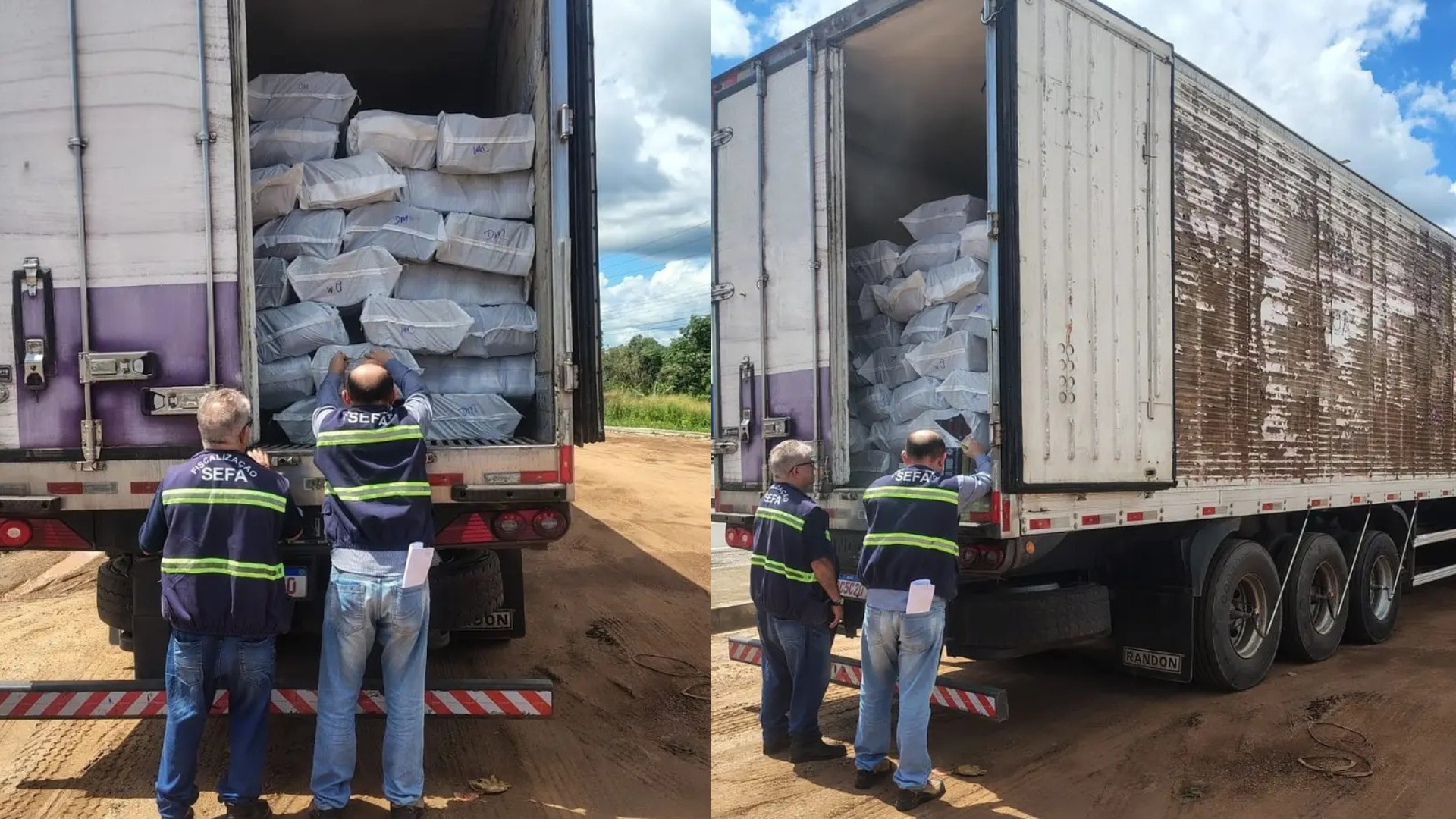 Carga de 30 toneladas de polpa de açaí avaliada em quase meio milhão de reais é apreendida no Pará