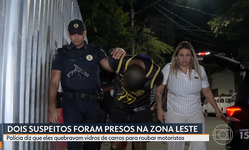 Suspeitos de integrar 'gangue do quebra-vidro' são presos após perseguição na Zona Leste de SP