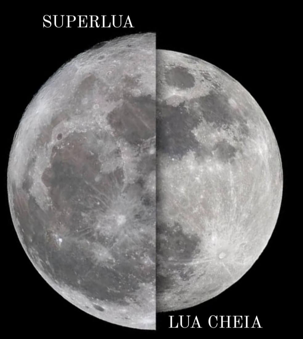 Superlua — Foto: Marlon Tenório/ Associação Astronômica de Arcoverde