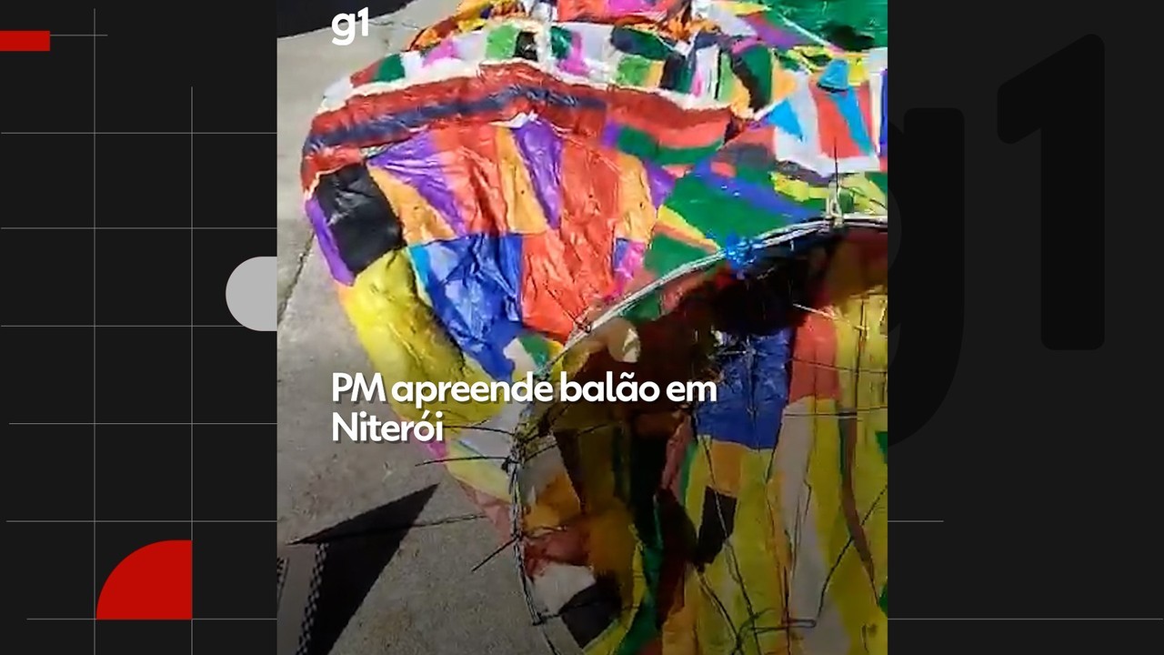 PM apreende balão em Niterói