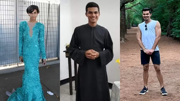 Cristian Garcia: menino do vestido azul, entrada no sacerdócio e, agora, estudante de psicologia — Foto: Cristian Garcia/Arquivo Pessoal