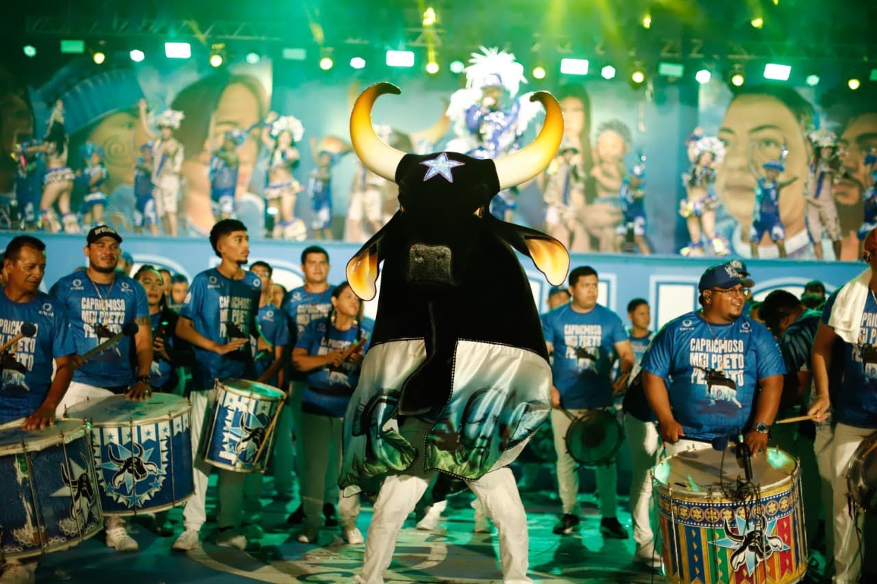 Boi Caprichoso abre temporada 2026 com o primeiro Rufar do Tambor em Parintins neste sábado (7)