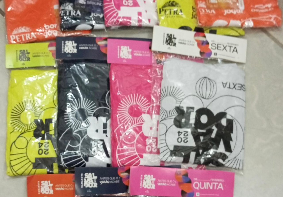 Homens são presos suspeitos de fraudar compras de abadás em Salvador a três dias do início oficial da festa — Foto: Divulgação/Polícia Civil