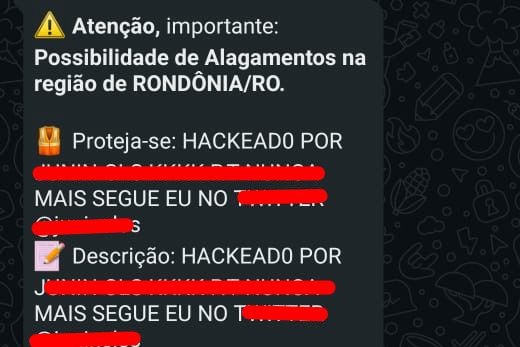 Defesa Civil confirma ataque hacker em sistema de alertas em Rondônia