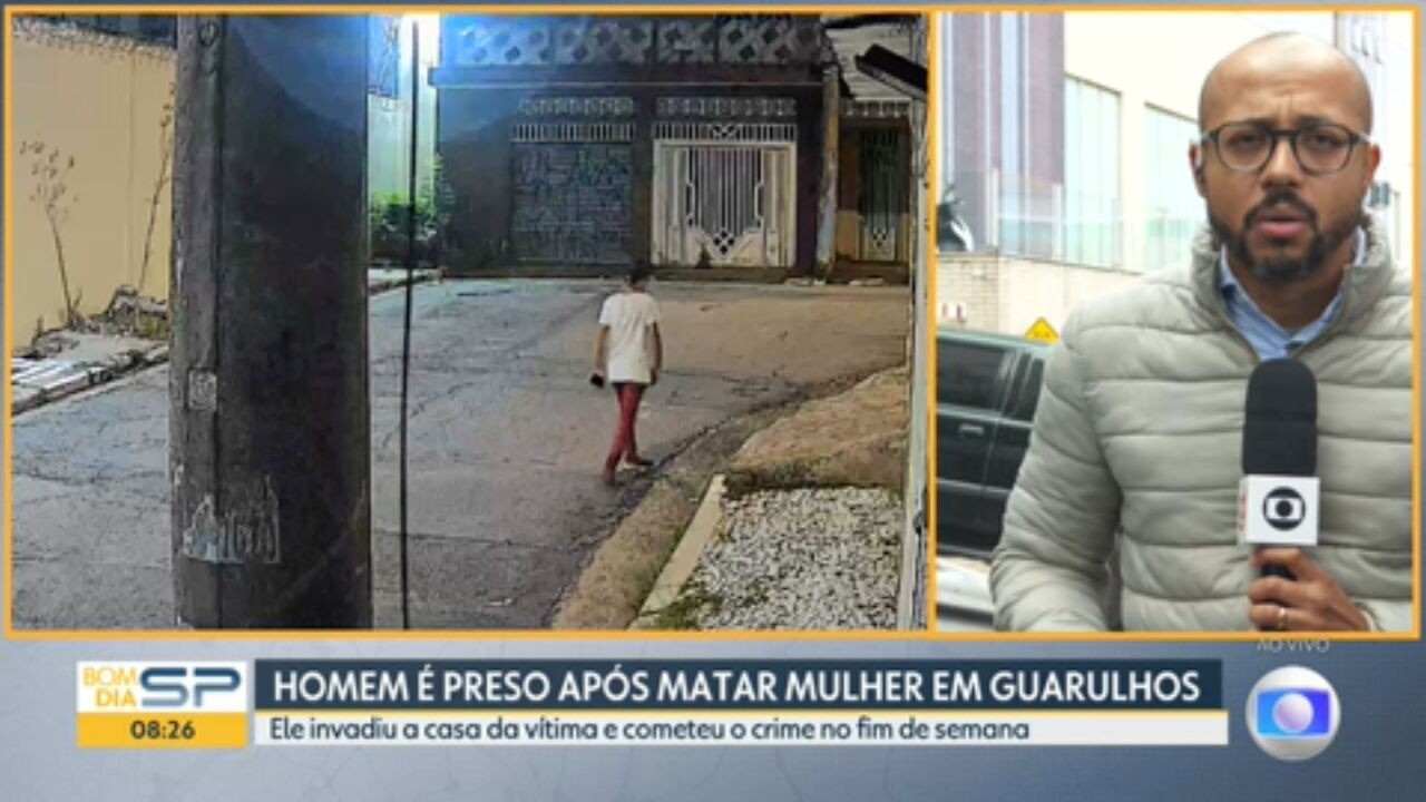 Homem é preso por estuprar e matar idosa com esquizofrenia após invadir a casa dela em Guarulhos, na Grande SP