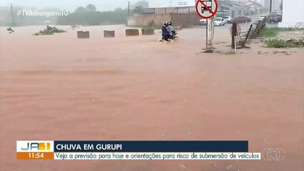 Gurupi tem alerta de chuva de forte até esta sexta-feira (10); veja previsão