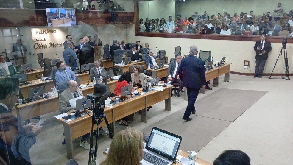 Plenário da Assembleia Legislativa do Rio Grande do Norte nesta terça-feira (17) — Foto: Brunno Rocha/Inter TV Cabugi