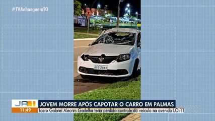 Jovem morre após capotar carro em avenida de Palmas