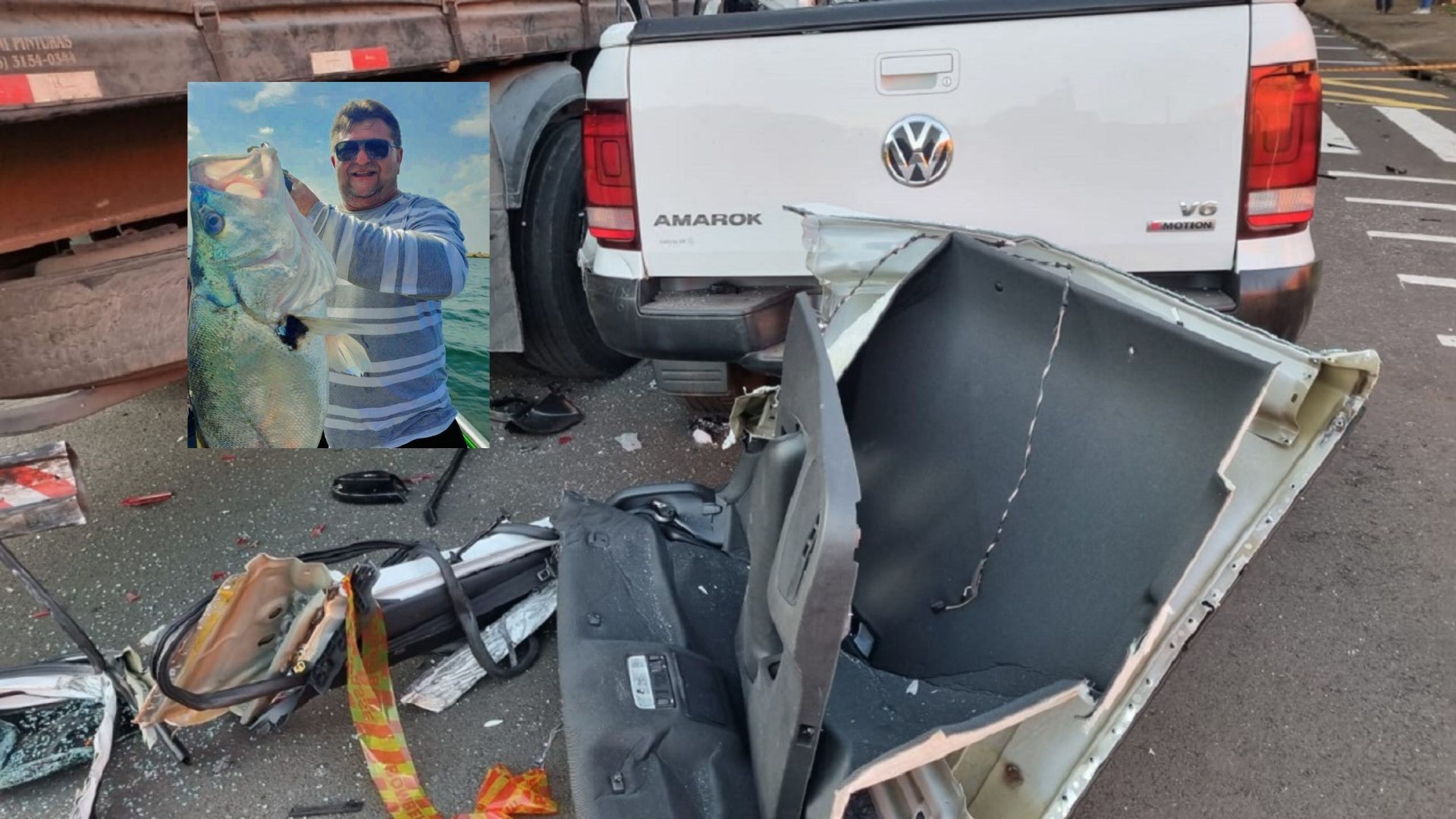Motorista de caminhonete morre após bater em caminhão estacionado em Ourinhos