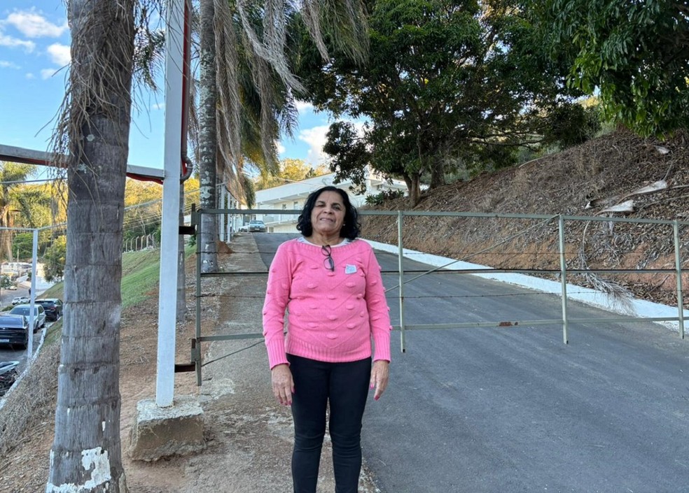 Maria da Costa, mãe da brasileira em estado vegetativo internada em Juiz de Fora — Foto: TV Integração