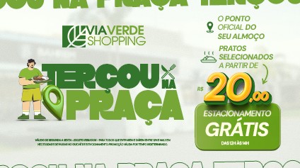 Terçou no Via Verde reúne pratos variados e preços a partir de R$ 20